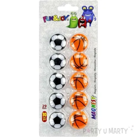 magnesy pilka nozna i koszykowka titanum 29 mm 6 szt