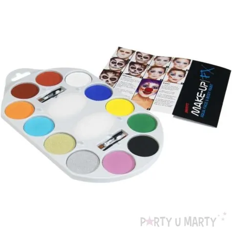 make up farbki paleta 12 kolorow smiffys zestaw