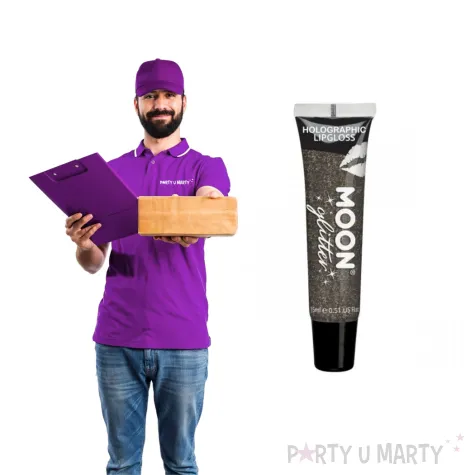 make up party blyszczyk brokat holo czarny smiffys 15ml