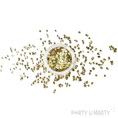 make up party brokat holograficzny srebrny partydeco 3g