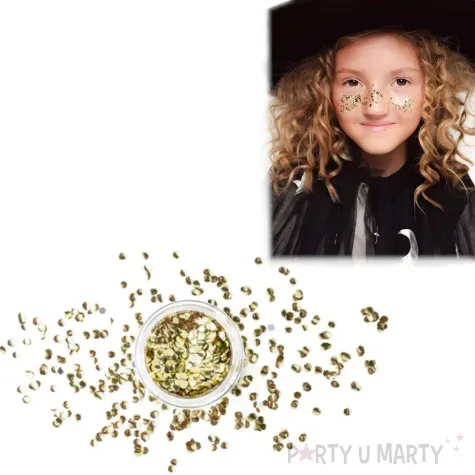 make up party brokat holograficzny srebrny partydeco 3g