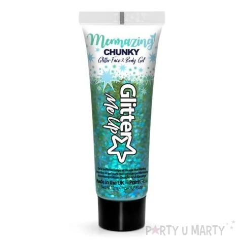 make up party brokat w zelu opalizujacy zielony paint glow 12 ml