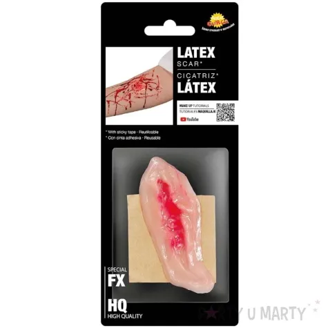 make up party charakteryzacja blizn rany ciete guirca