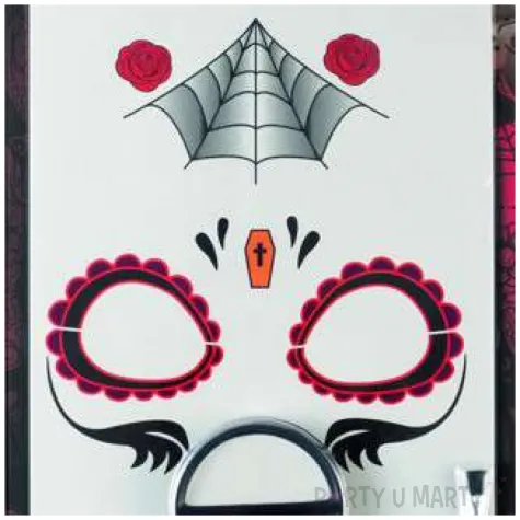 make up party day of the dead smiffys zestaw