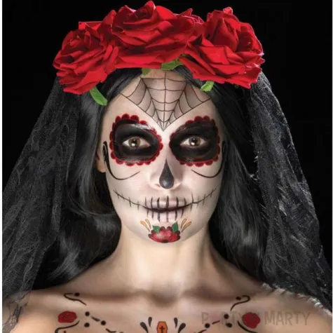 make up party day of the dead smiffys zestaw