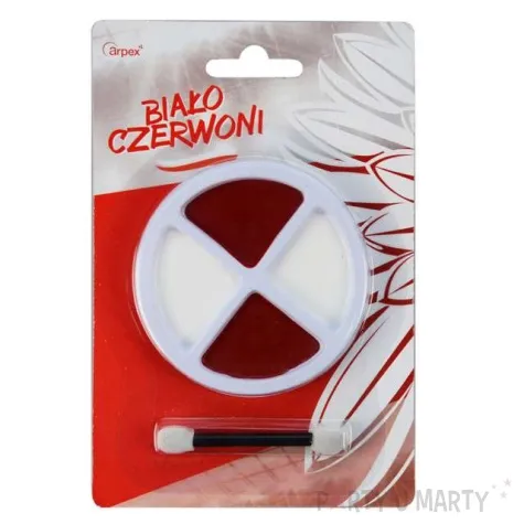 make up party farba do makijazu bialo czerwona arpex 7g