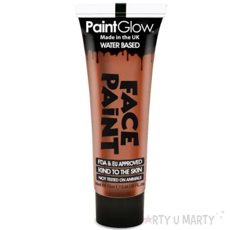 make up party farba do makijazu pomaranczowa ciemna paintglow 13 ml