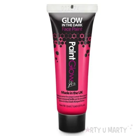 make up party farba do makijazu swiecaca pro rozowa paint glow 12 ml