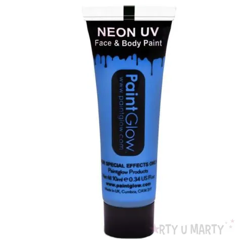 make up party farba do makijazu uv niebieski neon paintglow 13 ml