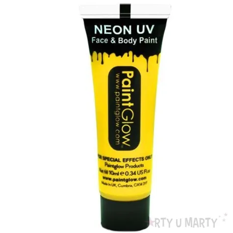 make up party farba do makijazu uv zolty neon paintglow 13 ml