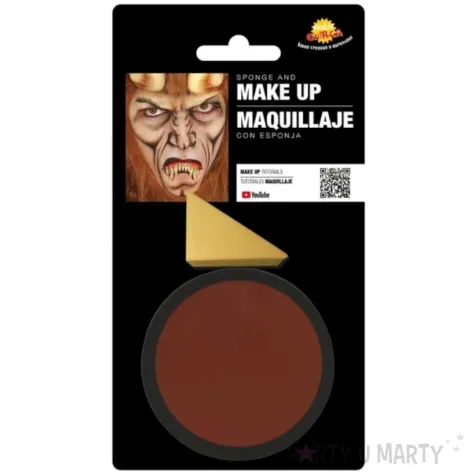 make up party farba do makijazu z gabeczka brazowa guirca