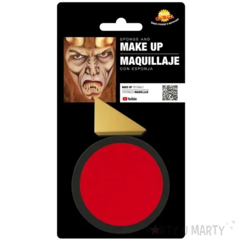 make up party farba do makijazu z gabeczka czerwona guirca