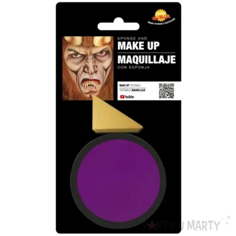 make up party farba do makijazu z gabeczka fioletowa guirca