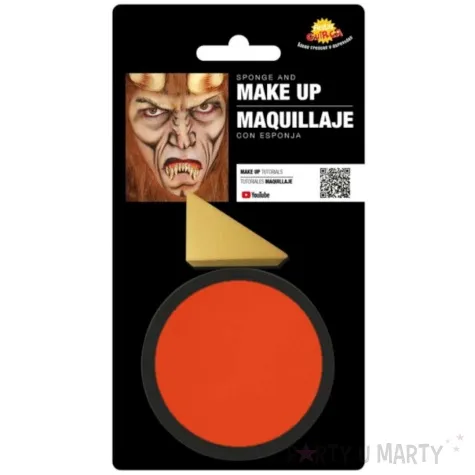 make up party farba do makijazu z gabeczka pomaranczowa guirca