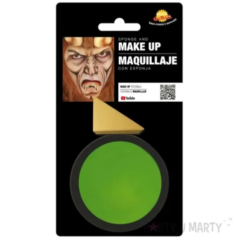 make up party farba do makijazu z gabeczka zielona jasna guirca 9 g
