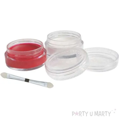 make up party farba do twarzy kibic bialo czerwona titanum 2 szt