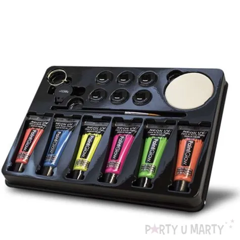 make up party farba neon mix paintglow zestaw