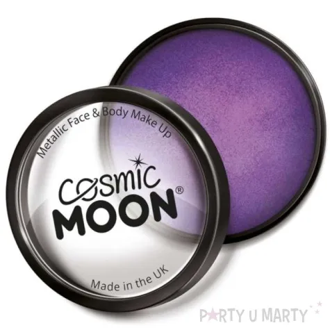 make up party farbka do twarzy metallic fioletowa smiffys