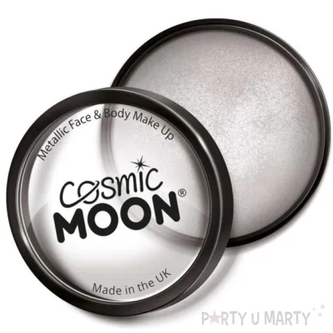 make up party farbka do twarzy metallic srebrna smiffys