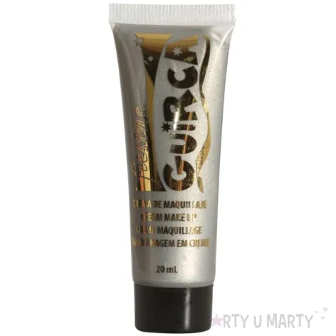 make up party farbka do twarzy srebrny guirca 20 ml
