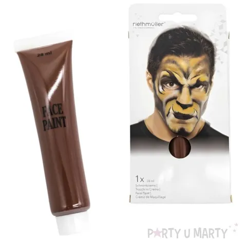 make up party farbki do twarzy brazowy amscan 28 ml