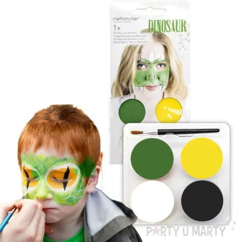 make up party farbki do twarzy dinozaur amscan
