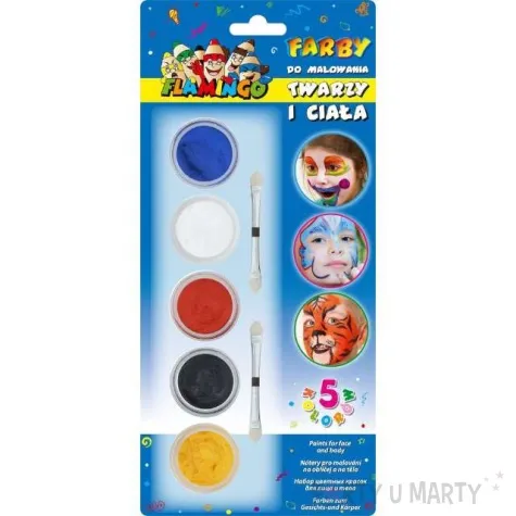 make up party farbki do twarzy flamingo titanum 5 kolorow