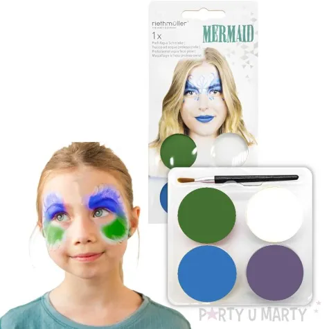 make up party farbki do twarzy syrenka amscan