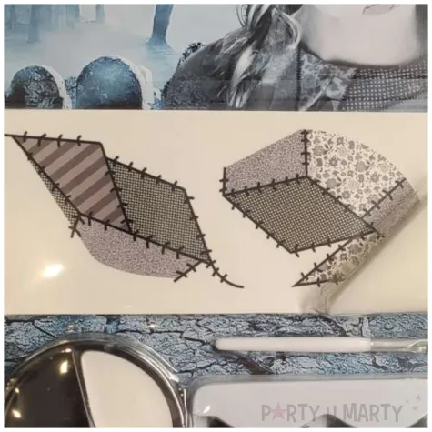 make up party farbki do twarzy upiorna lalka bialy czarny rozowy smiffys