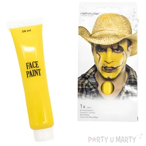 make up party farbki do twarzy zolty amscan 28 ml