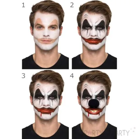 make up party halloween klaun morderca smiffys zestaw