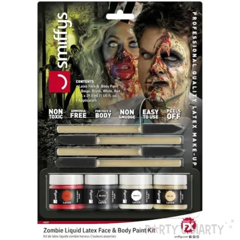 make up party halloween krwawe zombie smiffys zestaw