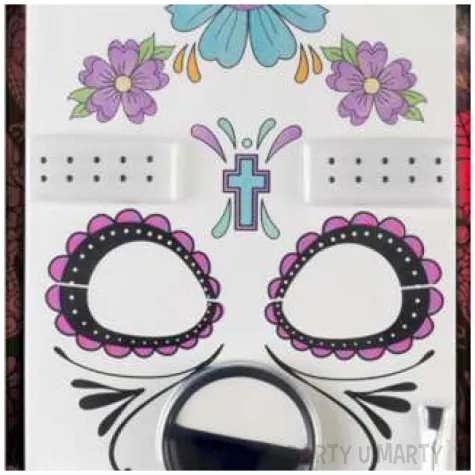 make up party halloween meksykanska smierc smiffys