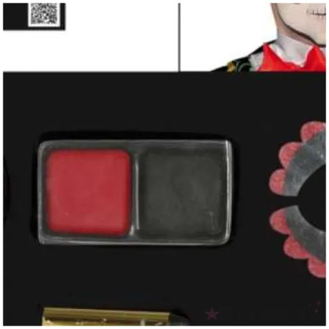 make up party halloween smierc guirca zestaw