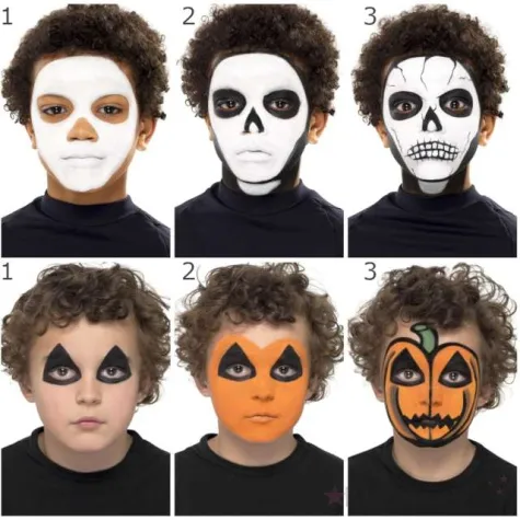 make up party halloween straszna postac smiffys zestaw