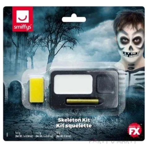 make up party halloween szkieletor smiffys zestaw