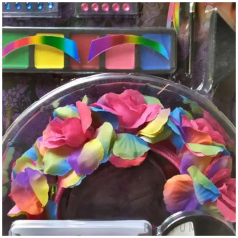 make up party halloween teczowa smierc smiffys zestaw