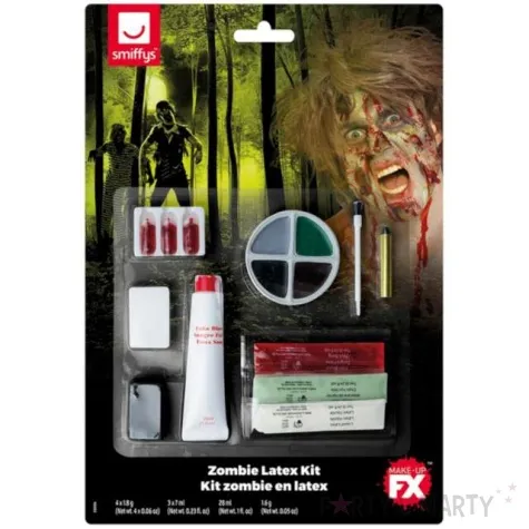 make up party halloween zombie smiffys zestaw
