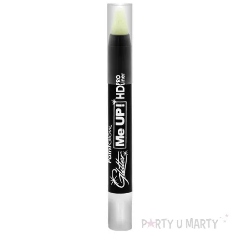 make up party kredka do makijazu brokat bialy paintglow