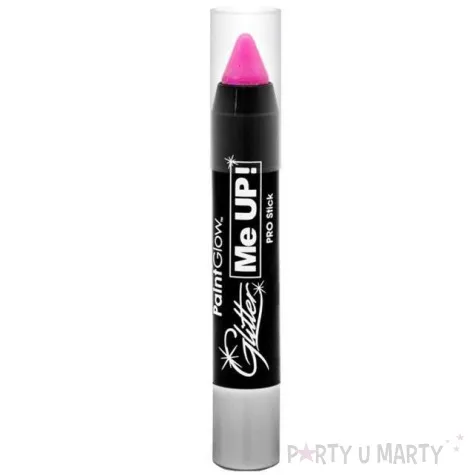 make up party kredka do makijazu brokat uv rozowy jasny neon paintglow
