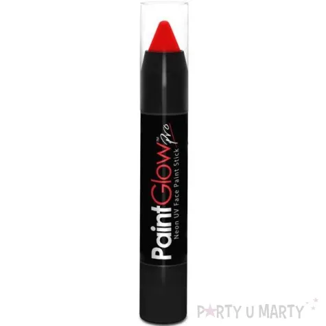make up party kredka do makijazu uv pro czerwona paint glow 3 5 g