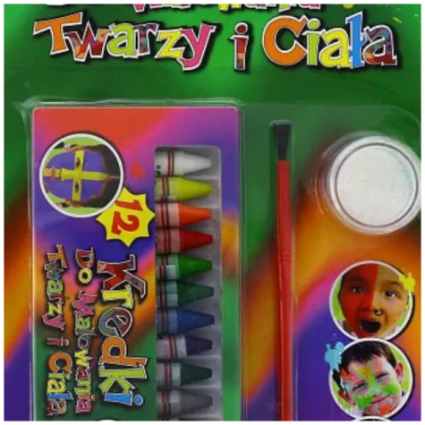 make up party kredki do twarzy mix titanum 12 szt