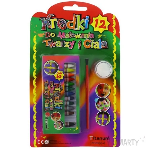 make up party kredki do twarzy mix titanum 12 szt