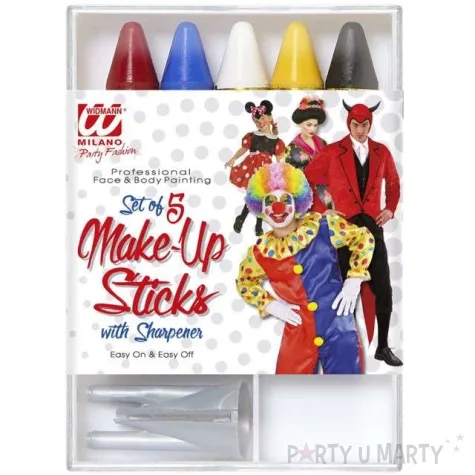 make up party kredki kolorowe z temperowka widmann 5 szt