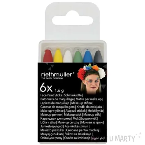 make up party kredki woskowe amscan 6 szt