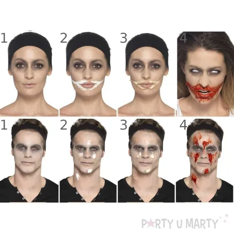 make up party krew i latex w plynie smiffys