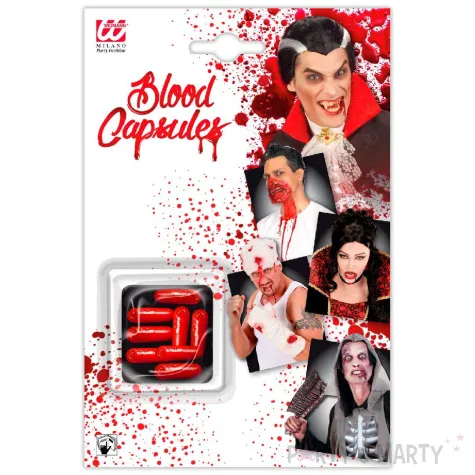 make up party krew w kapsulkach czerwony widmann 8 szt