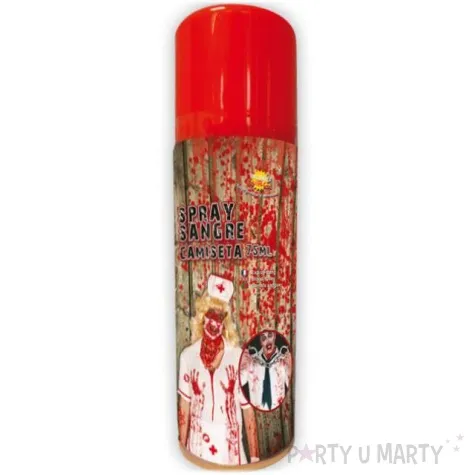 make up party krew w sprayu czerwona guirca 75 ml