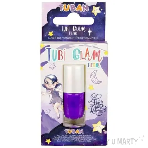 make up party lakier do paznokci tubi glam fioletowy perlowy tuban 5 ml