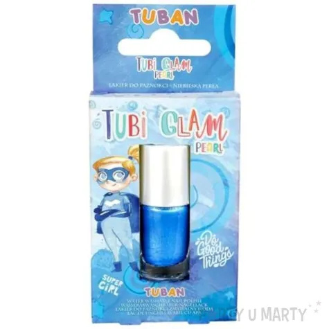 make up party lakier do paznokci tubi glam niebieski perlowy tuban 5 ml